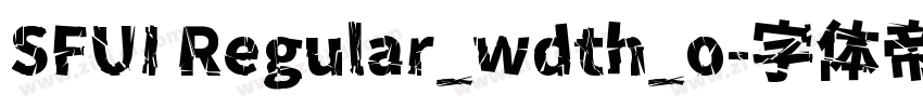 SFUI Regular_wdth_o字体转换